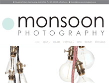 Tablet Screenshot of monsoonphotography.co.za